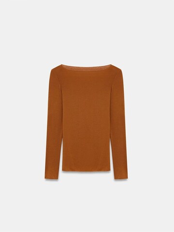 Camicia da donna di Dilvin in marrone: frontale