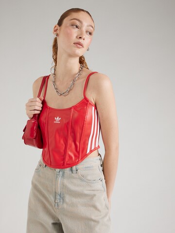 Haut ADIDAS ORIGINALS en rouge : devant