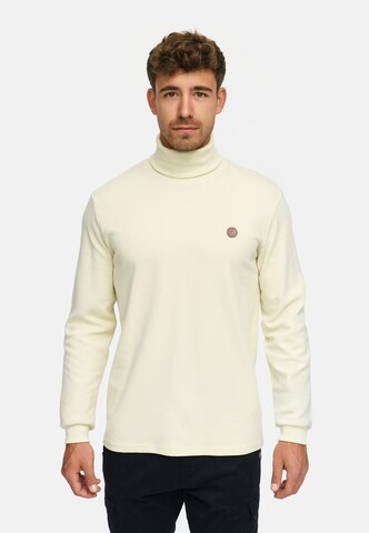 INDICODE JEANS Shirt 'INGuadalupe' in Wit: voorkant