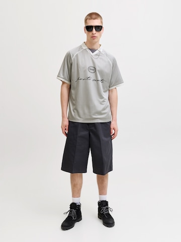 Tricou 'JCOETERNA' de la JACK & JONES pe gri