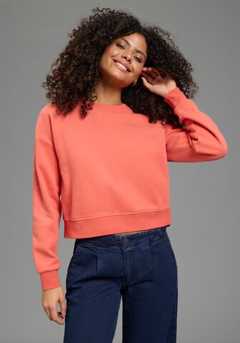 LAURA SCOTT Sweatshirt in Orange: Vorderseite