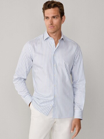 Hackett London Slim Fit Hemd in Blau: Vorderseite