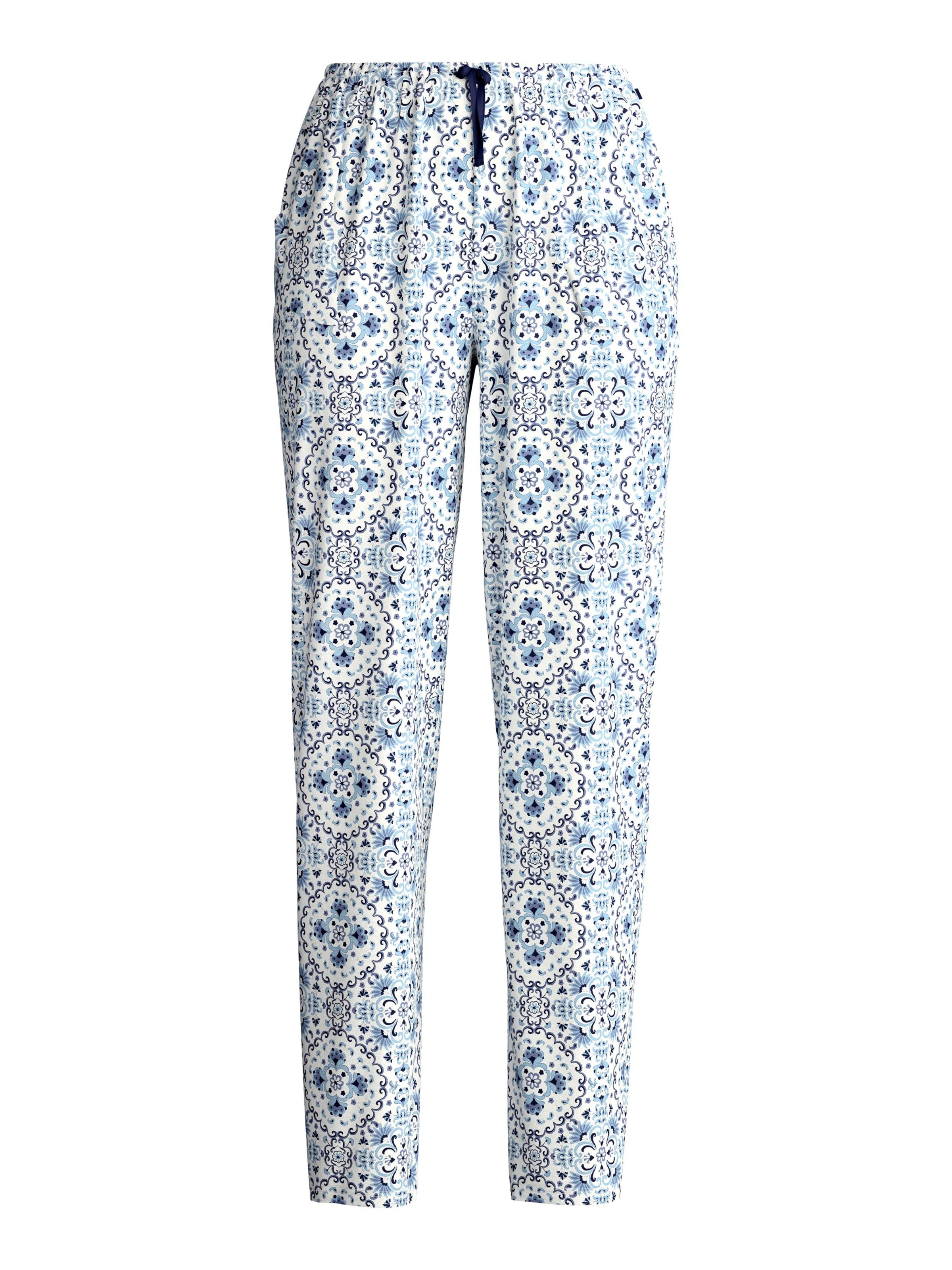 CALIDA Pyjamahose 'Favourites Tiles'‌‌‌‌‌‌‌‌‌ in Beige: Vorderseite
