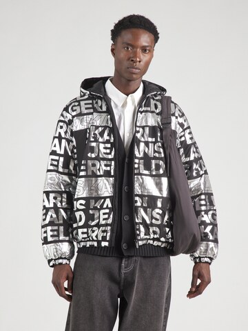 KARL LAGERFELD JEANS Between-season jacket in Black: front