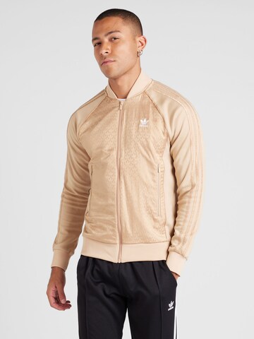 ADIDAS ORIGINALS Sweatjakke i beige: forside