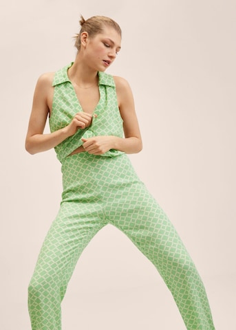 MANGO Regular Broek in Groen