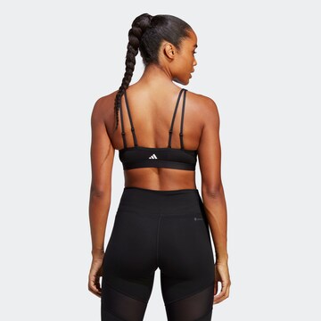 ADIDAS PERFORMANCE Bustier Urheilurintaliivit 'Light-Support' värissä musta