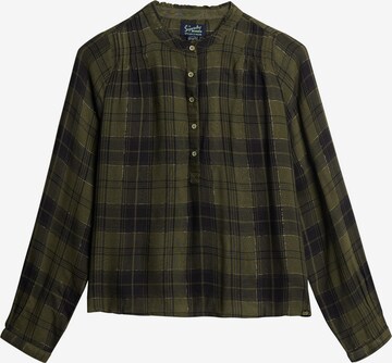 Superdry Blouse in Groen: voorkant