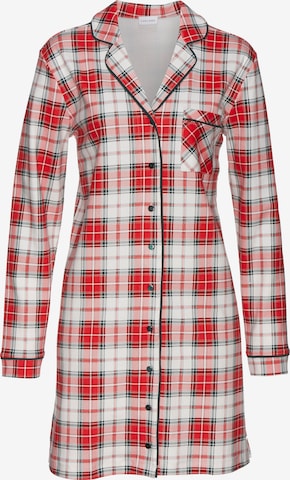 LASCANA - Camisola de pijama em vermelho: frente