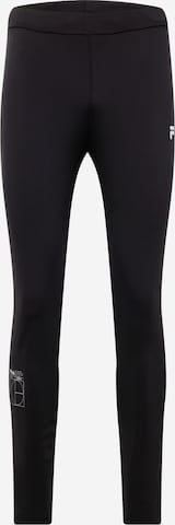 FILA Slimfit Sportovní kalhoty 'RATSCHINGS' – černá: přední strana