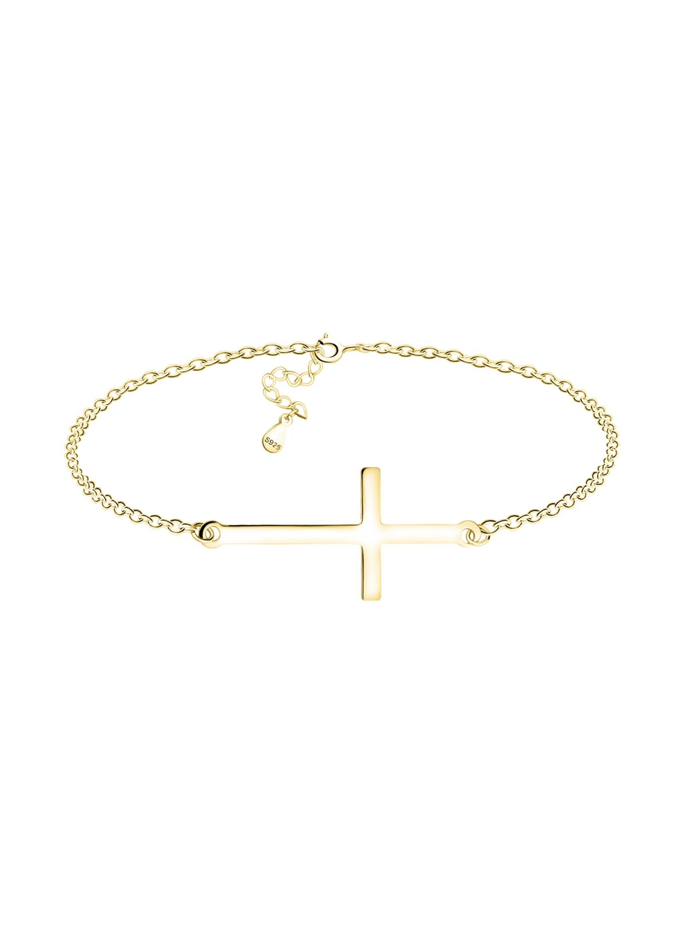 Sofia Milani Armband 'Cross'‌‌‌‌‌ in Gold: Vorderseite