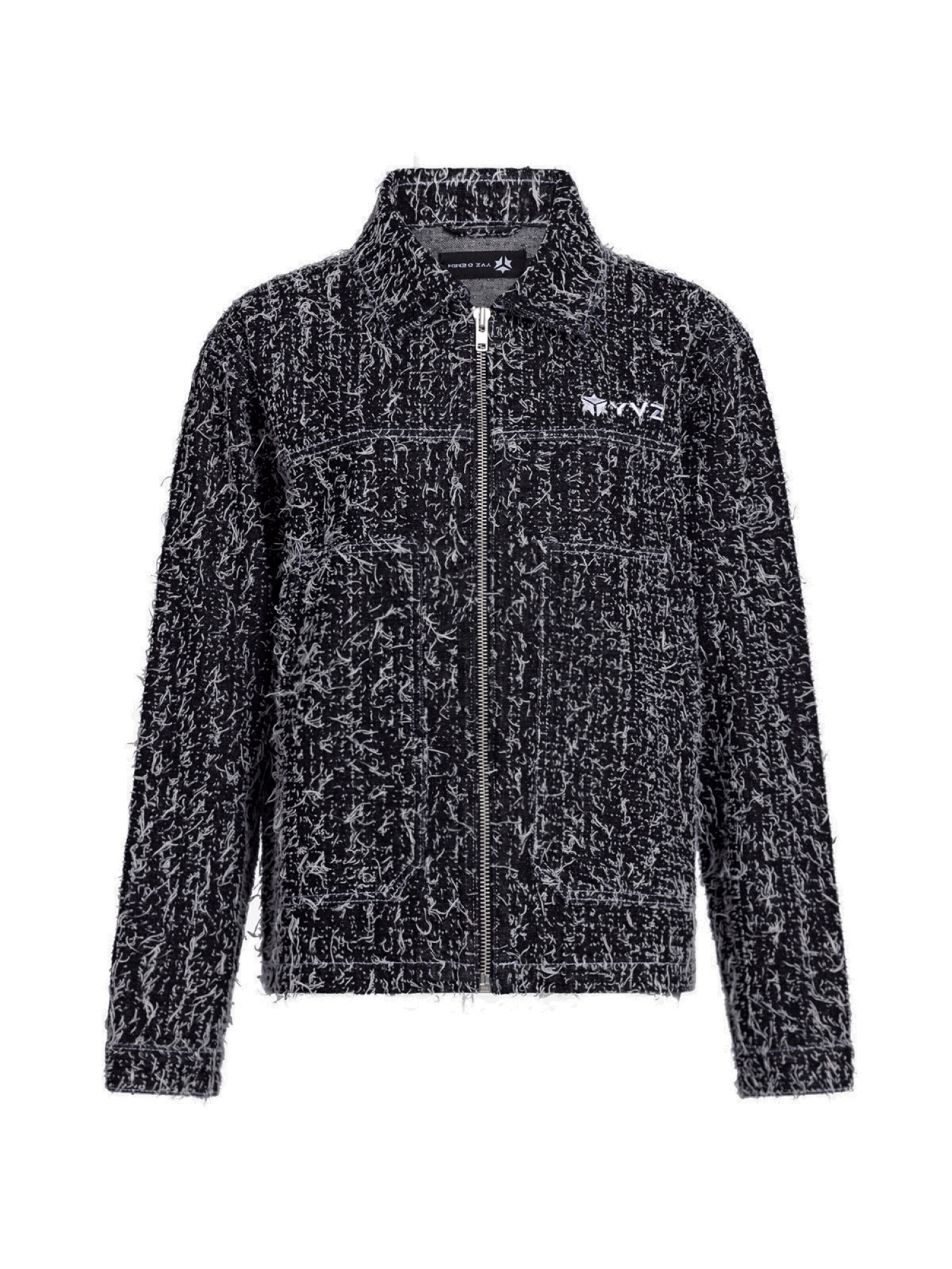 YVZ Denim Between-Season Jacket 'Cassiopeia' in Black: front