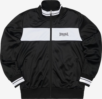 LONSDALE Toiminnallinen takki 'MEOLS' värissä musta: etupuoli