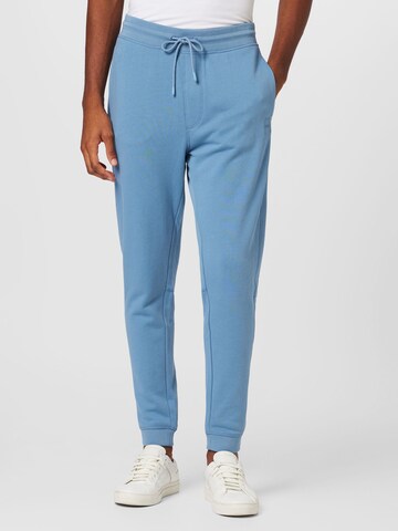 BOSS Orange Tapered Pants 'Sestart' in Blue: front