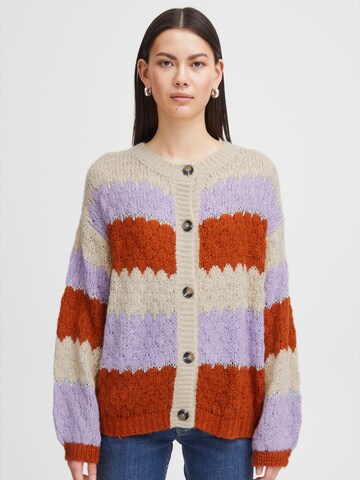 ICHI Cardigan 'Osansa' i beige: forside