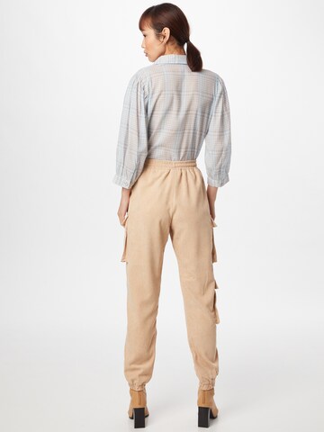 Missguided Tapered Cargobroek in Beige