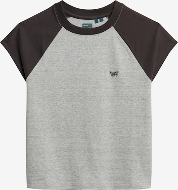 Superdry T-Shirt 'Essential' in Grau: predná strana