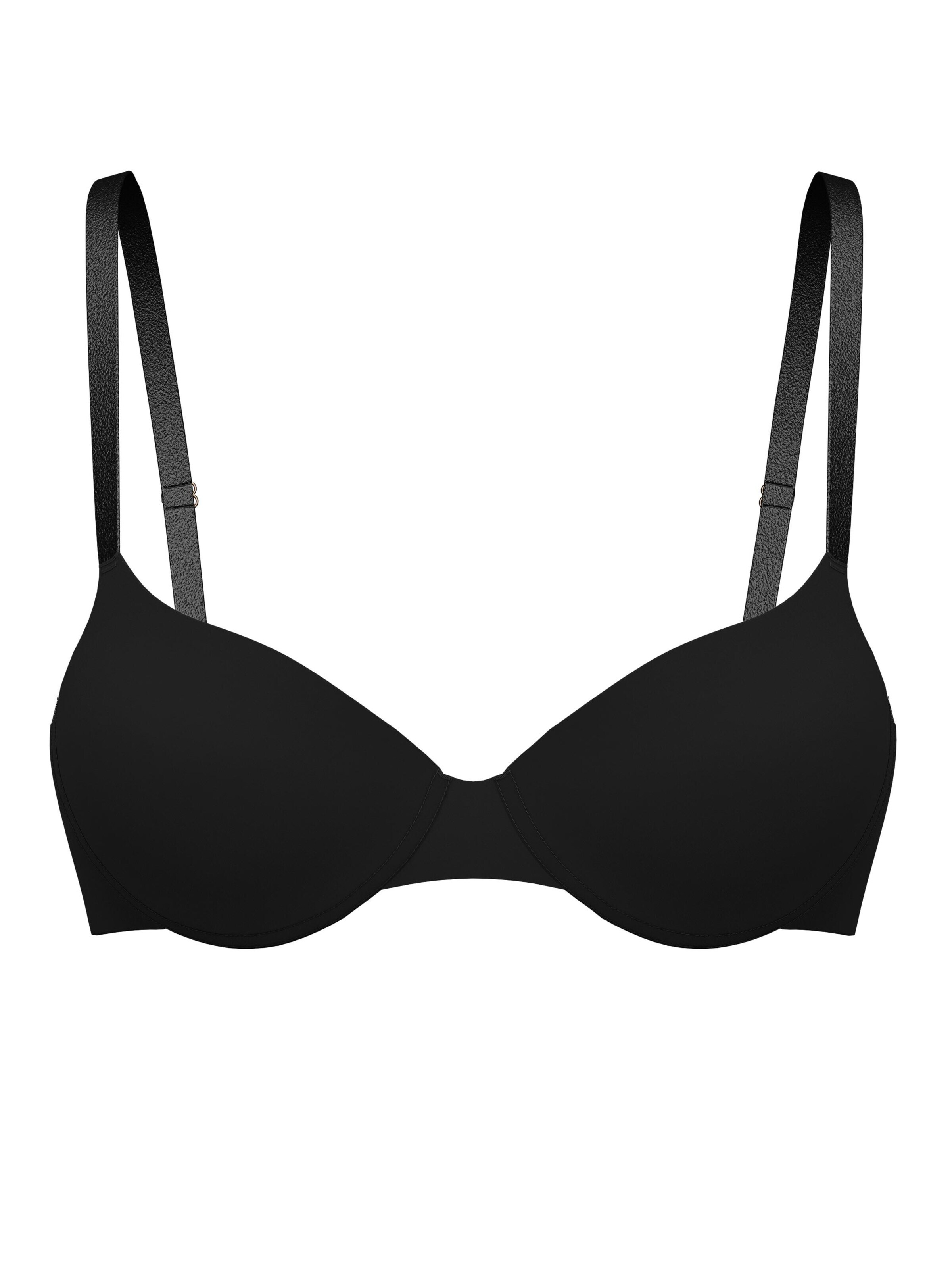 T-shirt Reggiseno 'Sleek Skin' di CALIDA in nero: frontale