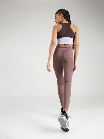 On Skinny Workout Pants in Brown