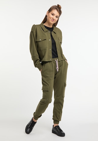 swirly - Sudadera con cremallera en verde