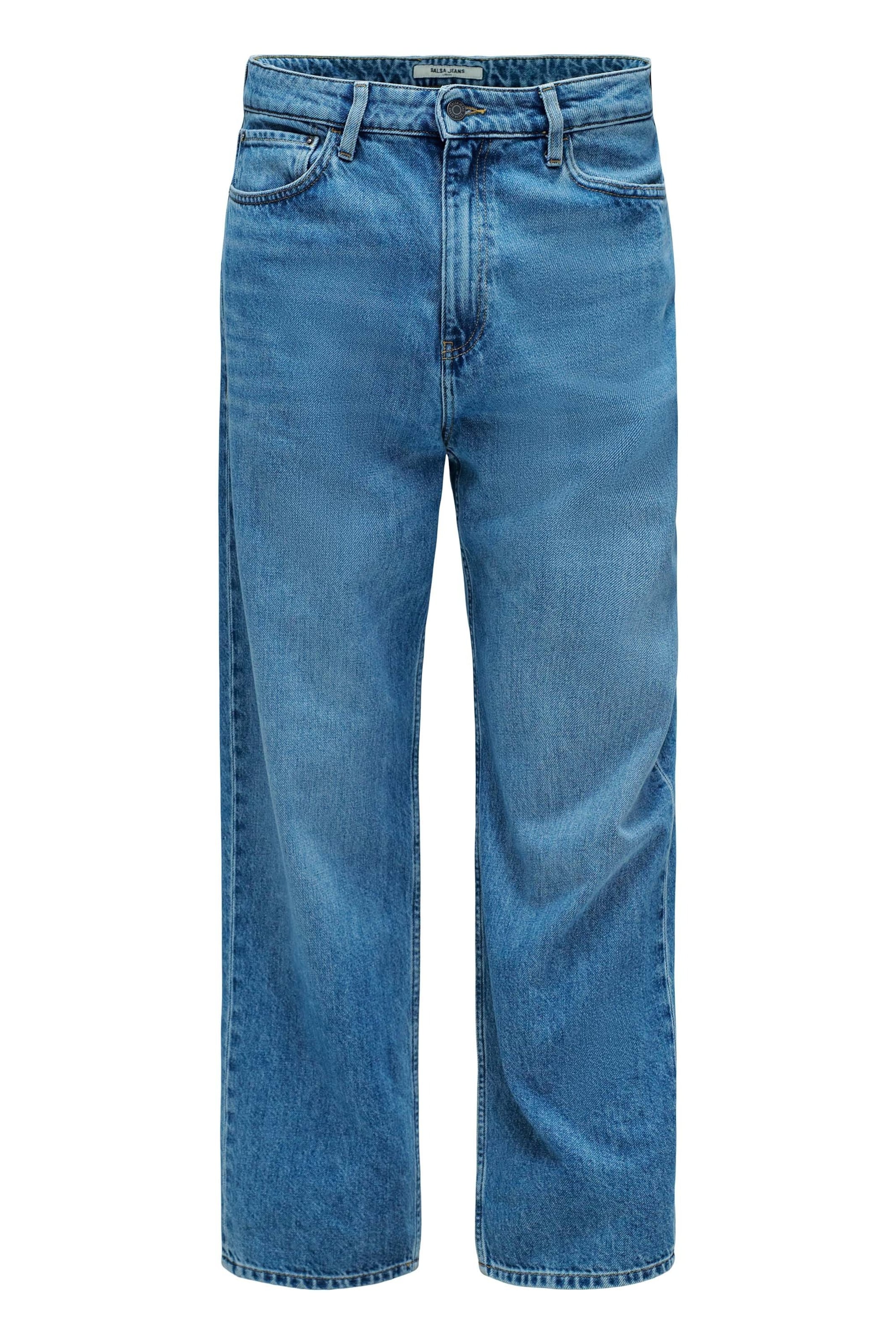 Salsa Jeans Regular Jeans in Blauw: voorkant