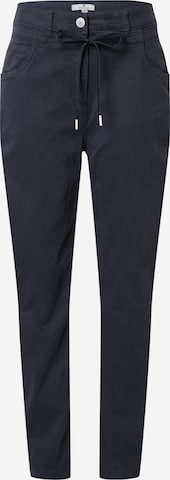 Regular Pantalon TOM TAILOR en bleu : devant