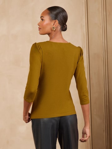 love & roses - Camisa em amarelo