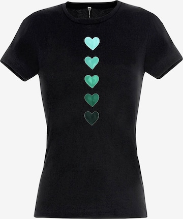 RMK Shirt 'Herz' in Black: front