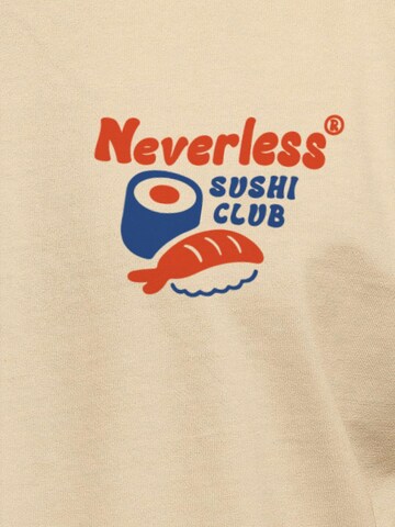Neverless Shirt 'Sushi Lovers' in Beige