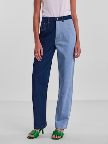 PIECES Wide Leg Jeans 'Lena' i blå