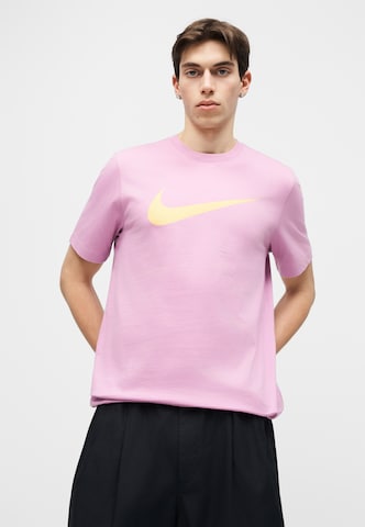 T-Shirt 'Swoosh' Nike Sportswear en rose