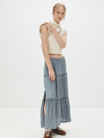 Pull&Bear Spódnica w kolorze niebieski