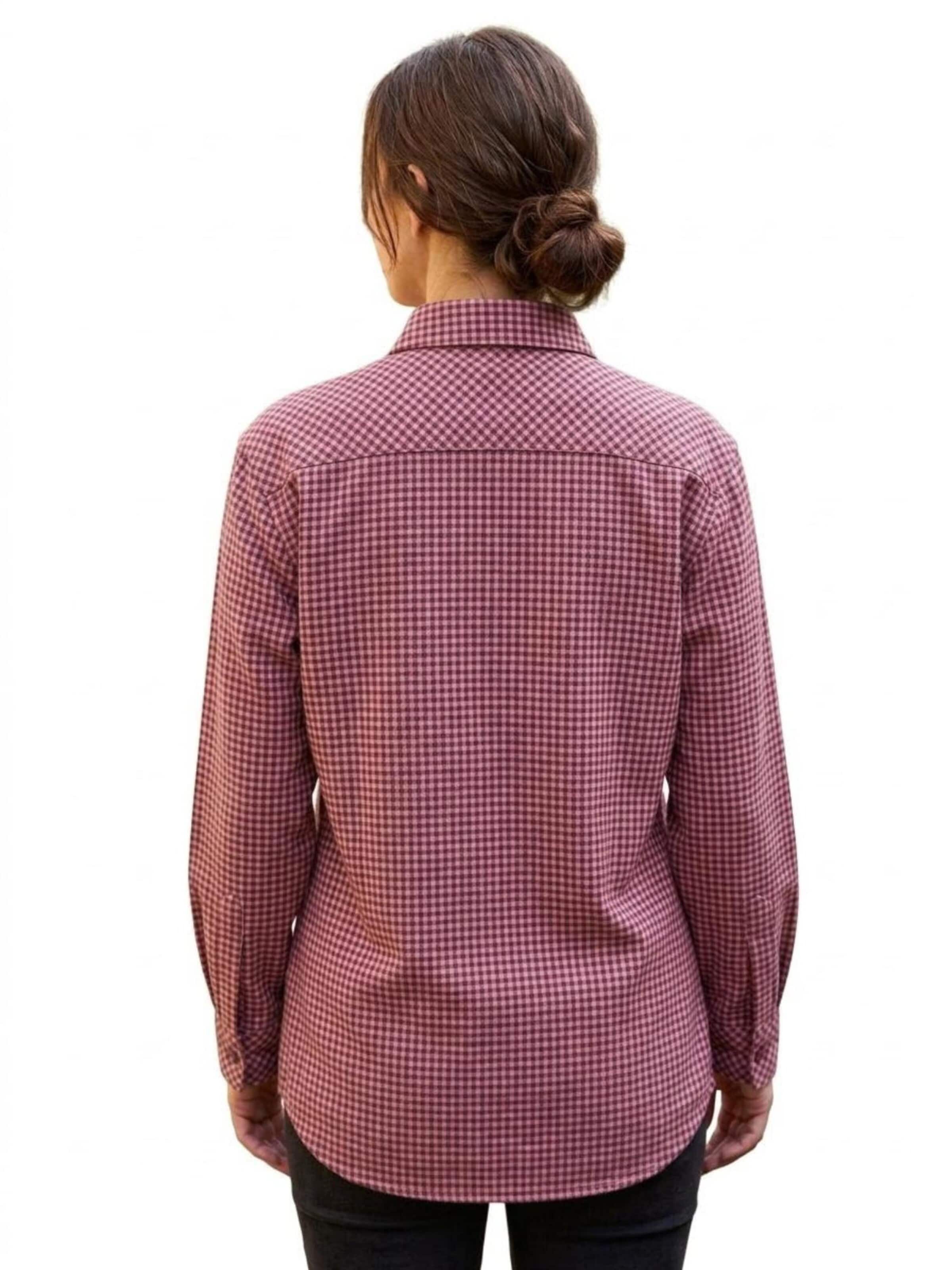 Radwa Blouse 'Women's Soft Warm Flannel Shirt' in Pink