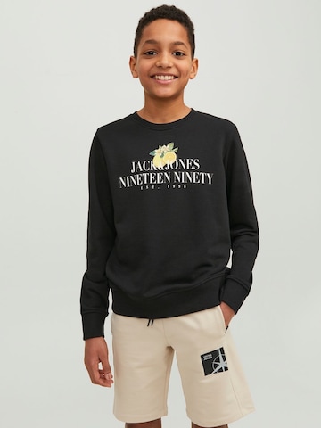 Sweat Jack & Jones Junior en noir : devant