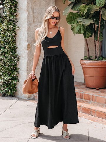 Cupshe Summer Dress in Black: front