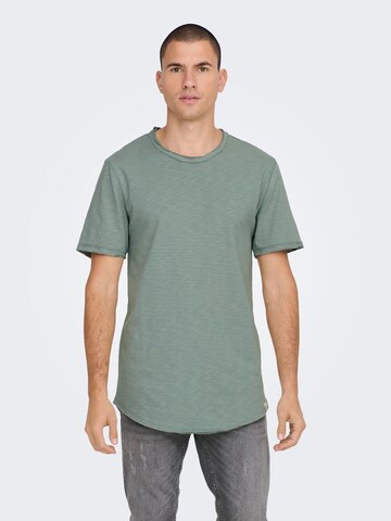 Only & Sons Shirt 'Benne' in Groen: voorkant