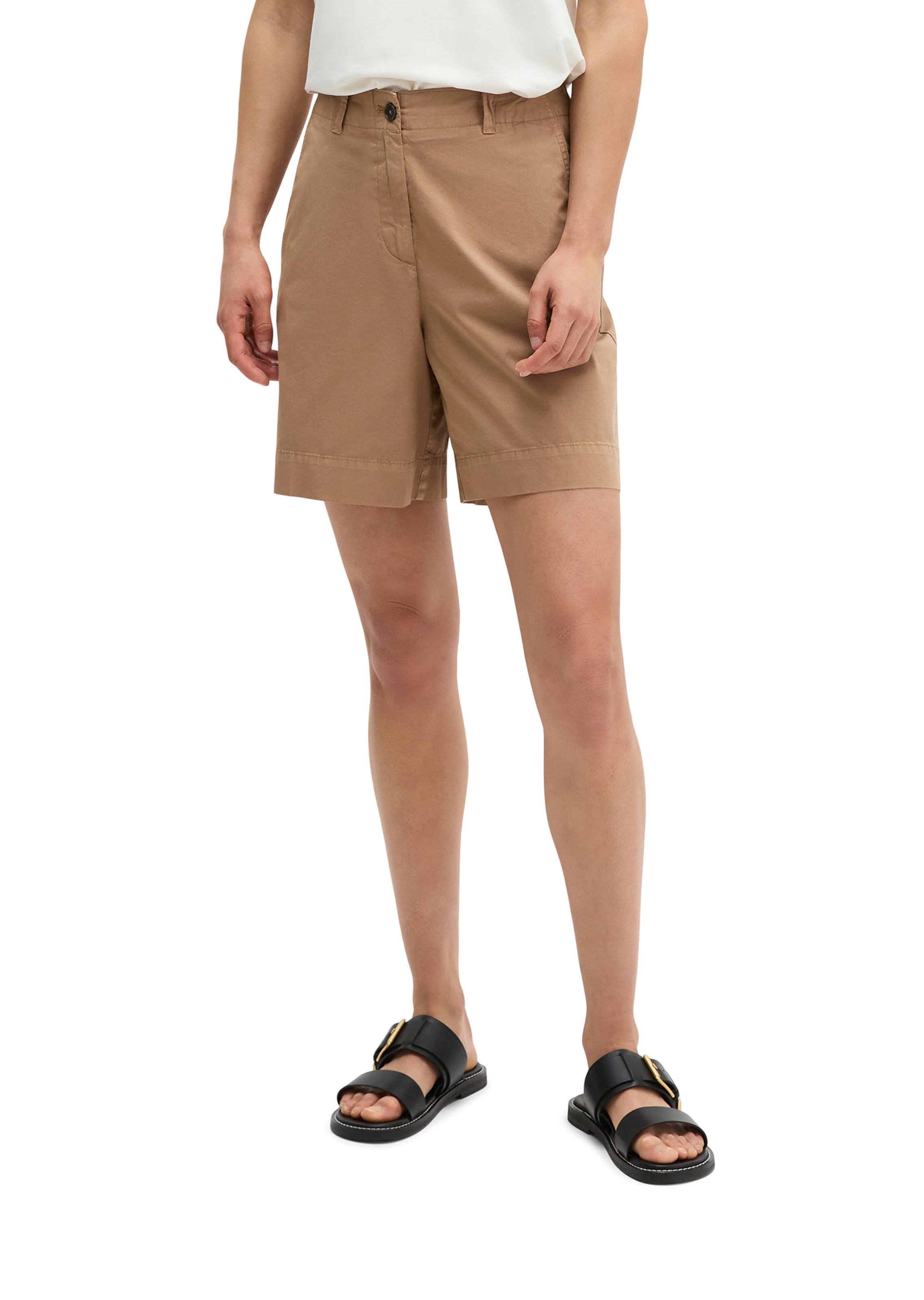 Marc O'Polo Loosefit Hose in Braun: Vorderseite