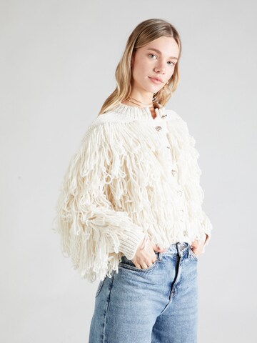 Cardigan River Island en beige : devant