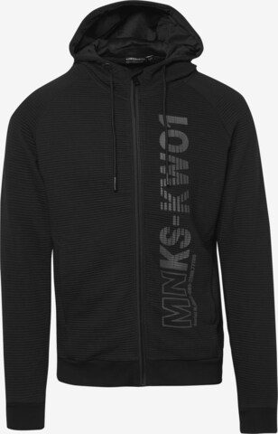 KOROSHI Sweatjacke in Schwarz: predná strana