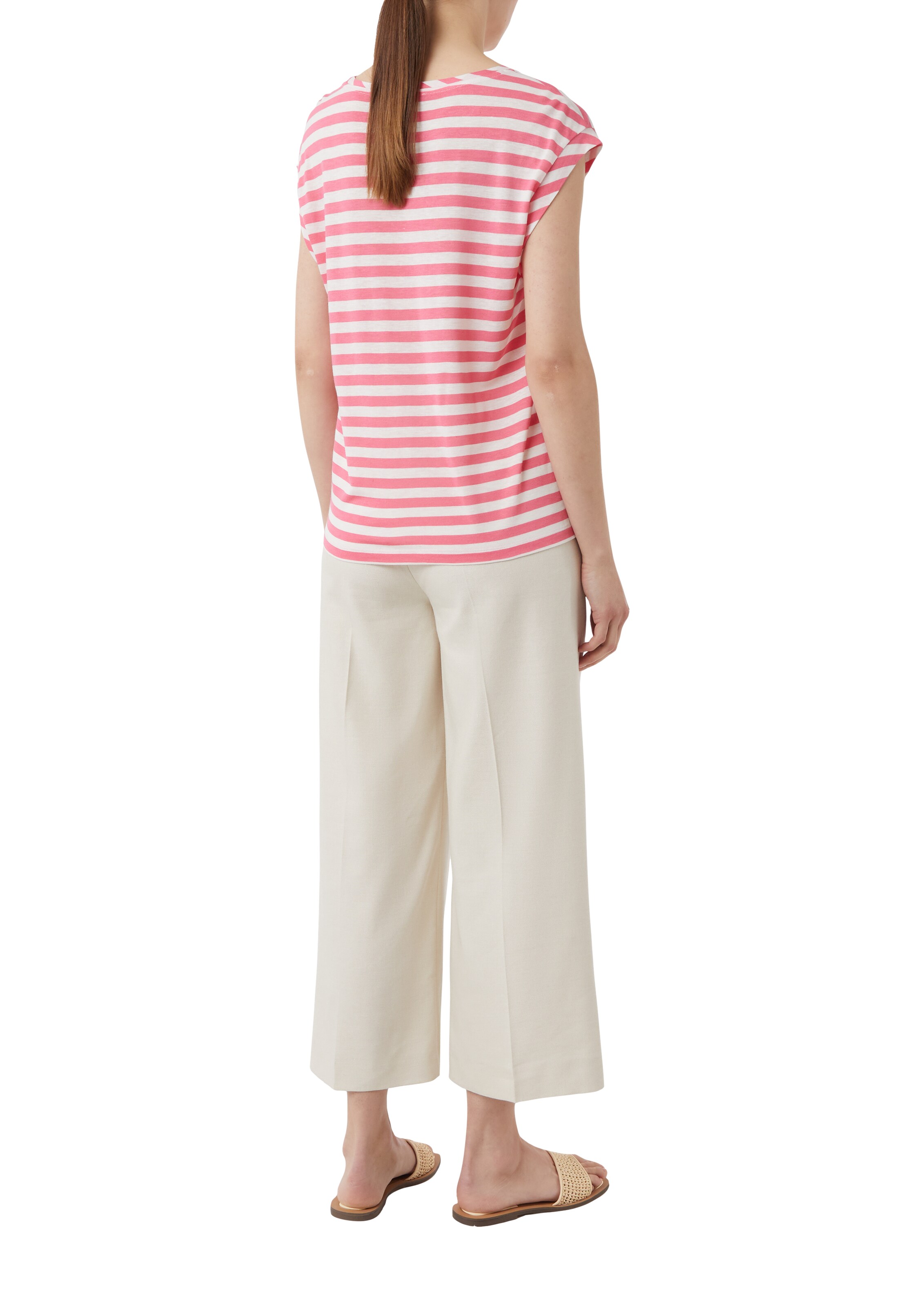 COMMA Shirt in Roze: terug