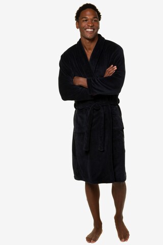 JP1880 Long Bathrobe in Blue: front