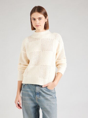 Pull-over VERO MODA en beige : devant