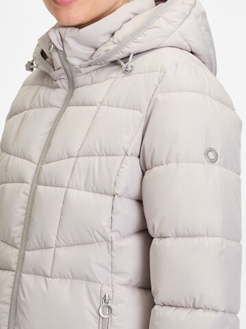 Covered Winter Coat 'Nika' in Grey