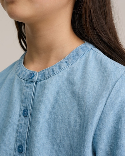 WE Fashion Jurk in de kleur Lichtblauw, Productweergave