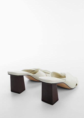 MANGO Mules ' kurku' in White