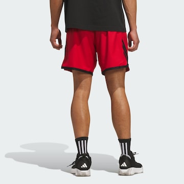 ADIDAS PERFORMANCE - Loosefit Calças de desporto 'Crazy Lite' em vermelho