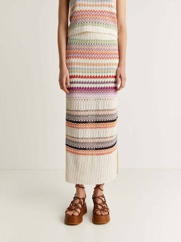 Jupe 'Crochet' Scalpers en mélange de couleurs : devant