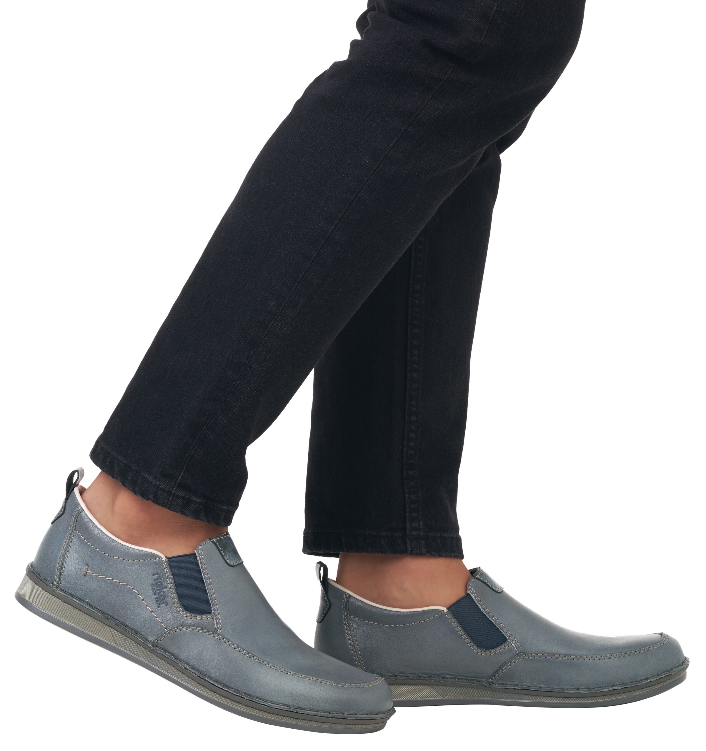 Rieker Slipper in Blau: Vorderseite