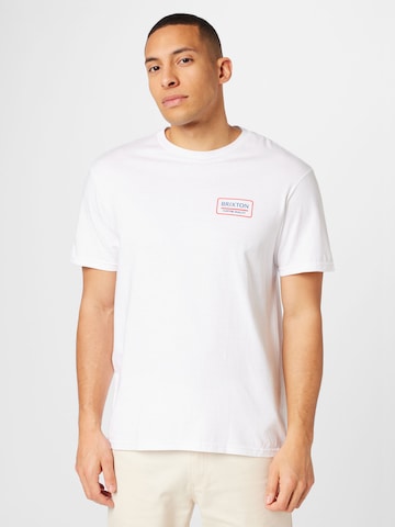 Brixton T-Shirt 'PALMER PROPER' in Weiß: predná strana