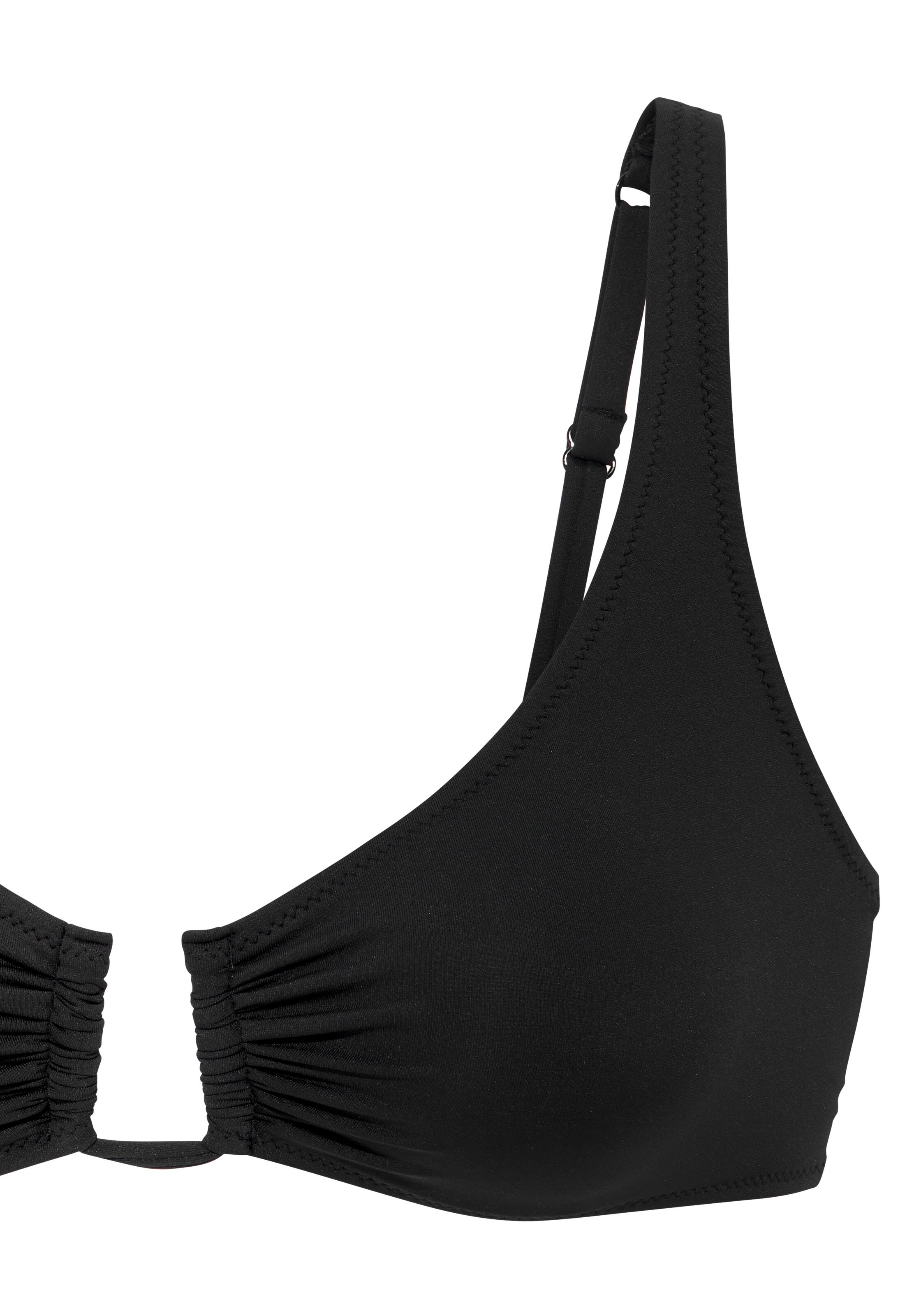 s.Oliver T-shirt сутиен Бански тип бикини в черно